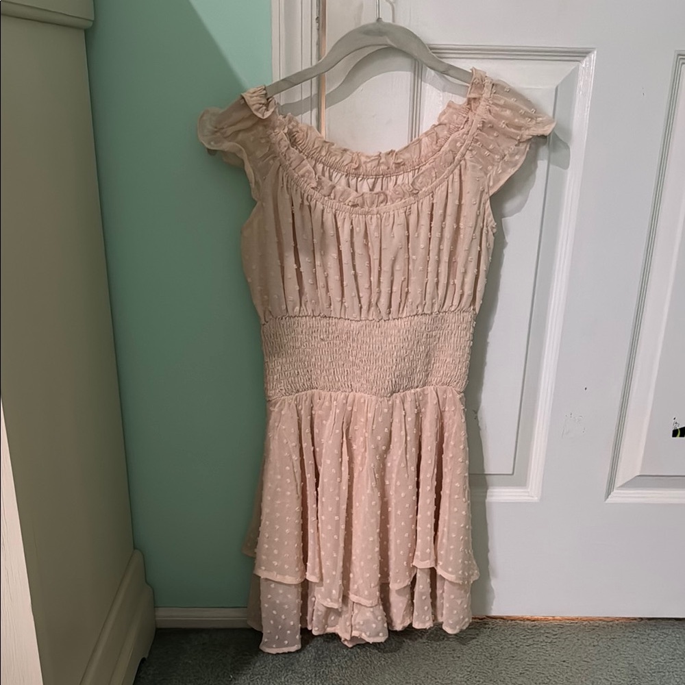Charming Cream Kids Dress